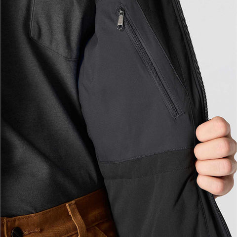 rugged flex® relaxed fit lightweight stretch insulated jacket - 3 warmest rating