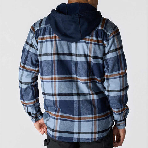rugged flex® relaxed fit flannel fleece lined hooded shirt jac