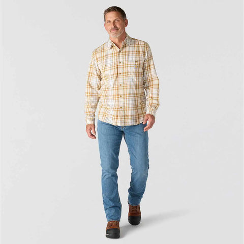 rugged flex™ relaxed fit lightweight long-sleeve plaid shirt