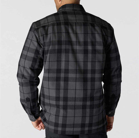 relaxed fit flannel sherpa-lined shirt jac