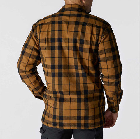 relaxed fit flannel sherpa-lined shirt jac