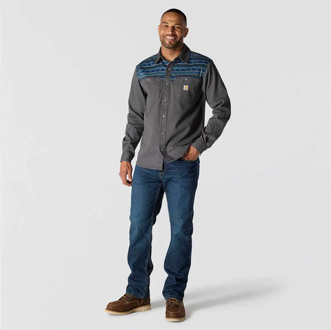 montana rugged flex™ relaxed fit corduroy long-sleeve shirt