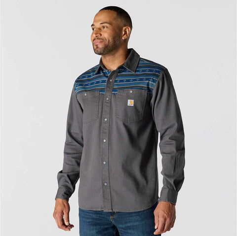 montana rugged flex™ relaxed fit corduroy long-sleeve shirt
