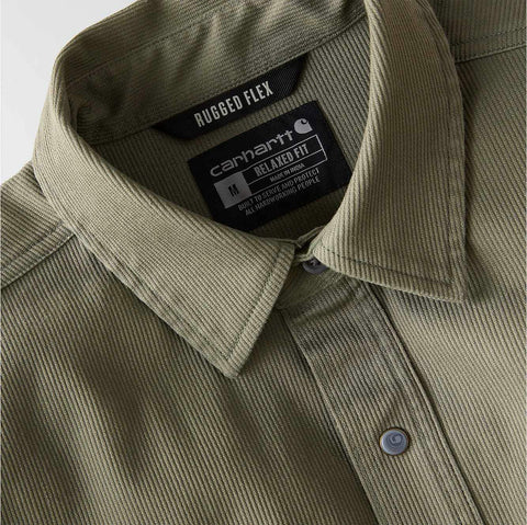montana rugged flex™ relaxed fit corduroy long-sleeve shirt