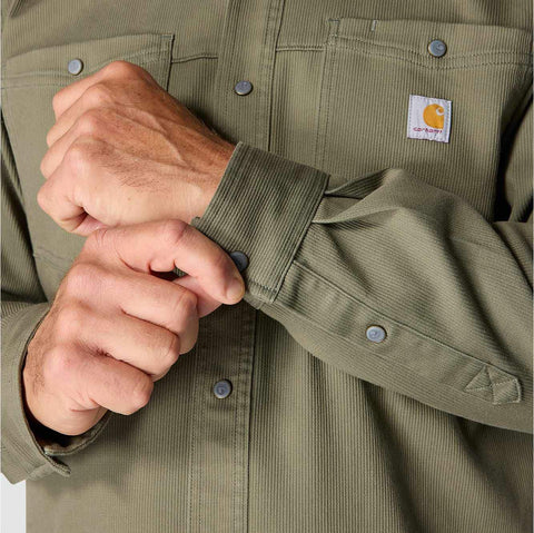 montana rugged flex™ relaxed fit corduroy long-sleeve shirt