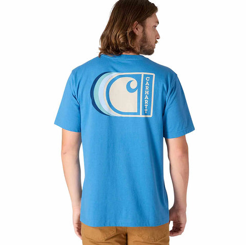 relaxed fit lightweight short-sleeve c graphic t-shirt