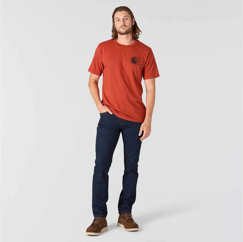 relaxed fit lightweight short-sleeve c graphic t-shirt