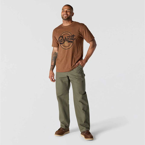 relaxed fit lightweight short-sleeve script graphic t-shirt