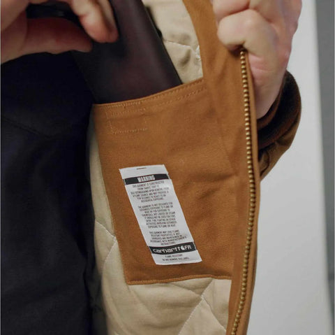 flame resistant loose fit duck insulated active jac