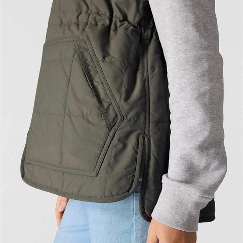 women's rain defender® relaxed fit lightweight insulated mock-neck vest