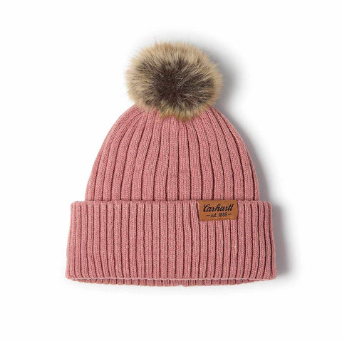 women's wool blend pom-pom beanie