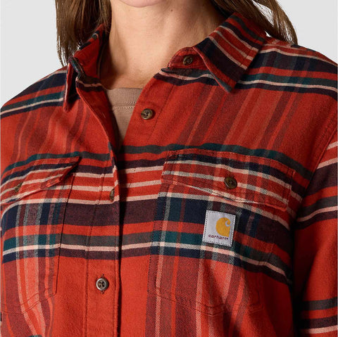 women's tencel™ fiber series relaxed fit plaid shirt