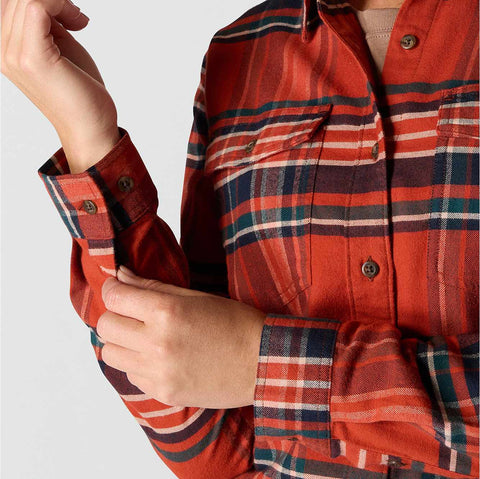 women's tencel™ fiber series relaxed fit plaid shirt