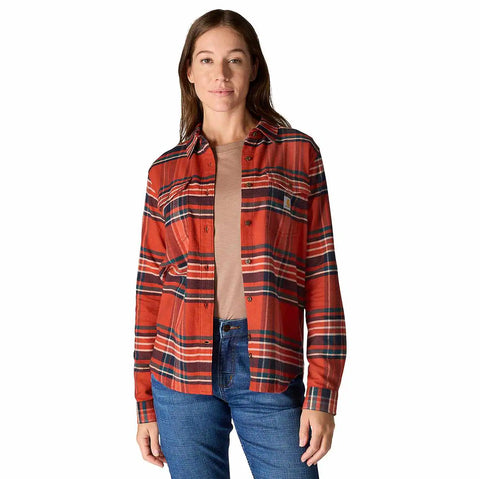 women's tencel™ fiber series relaxed fit plaid shirt