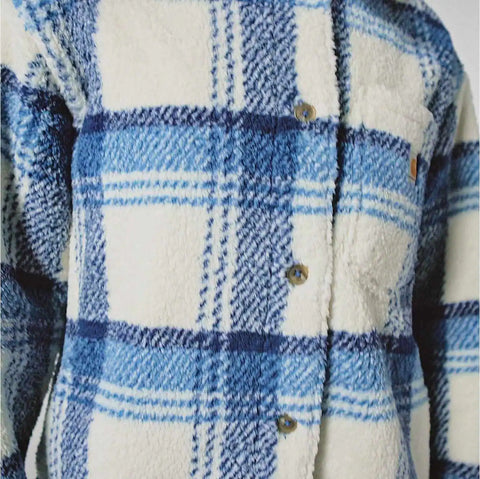 women's loose fit fleece coat