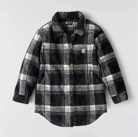 women's loose fit fleece coat