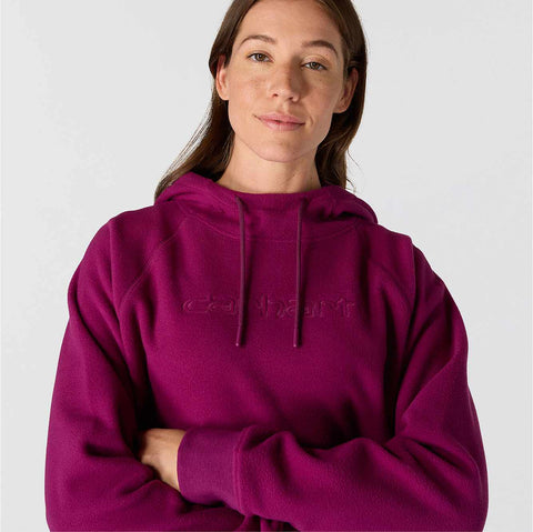 women's carhartt force® force oversized-fit fleece hooded sweatshirt