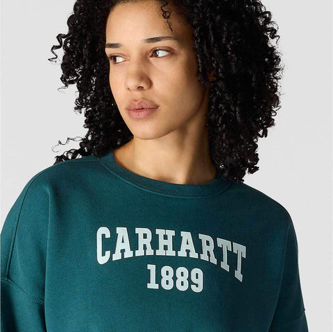 women's loose fit midweight carhartt graphic sweatshirt