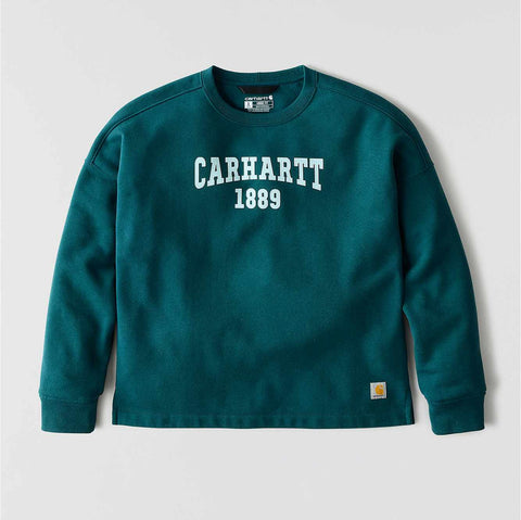 women's loose fit midweight carhartt graphic sweatshirt