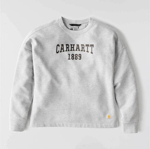 women's loose fit midweight carhartt graphic sweatshirt