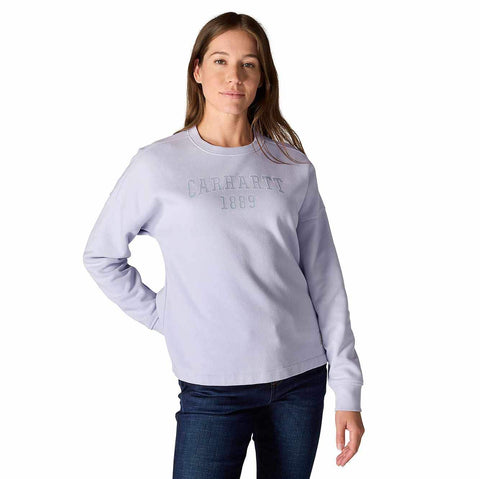 women's loose fit midweight carhartt graphic sweatshirt