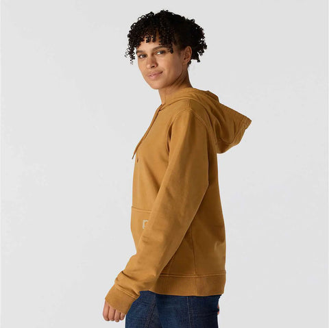 women's relaxed fit midweight garment dye french terry hooded sweatshirt