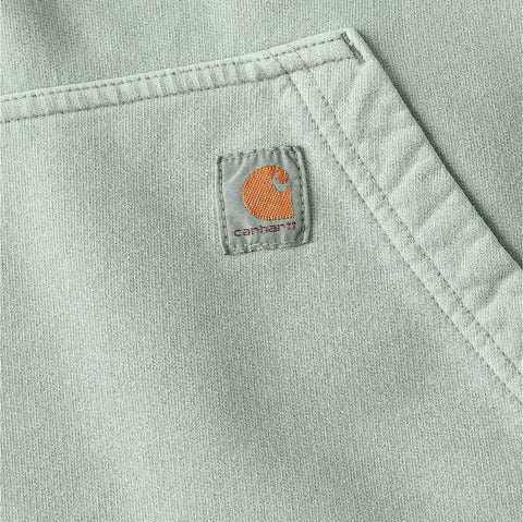 women's relaxed fit midweight garment dye french terry hooded sweatshirt