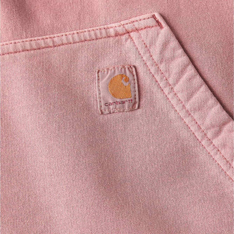 women's relaxed fit midweight garment dye french terry hooded sweatshirt