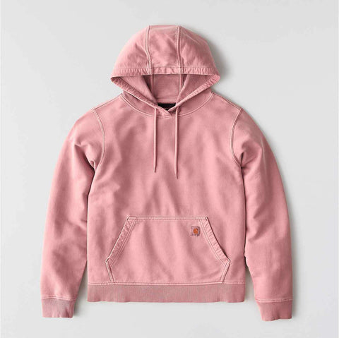 women's relaxed fit midweight garment dye french terry hooded sweatshirt