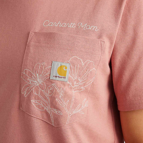 women's loose fit mother's day pocket t-shirt