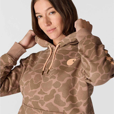 women's relaxed fit midweight logo sleeve graphic printed sweatshirt