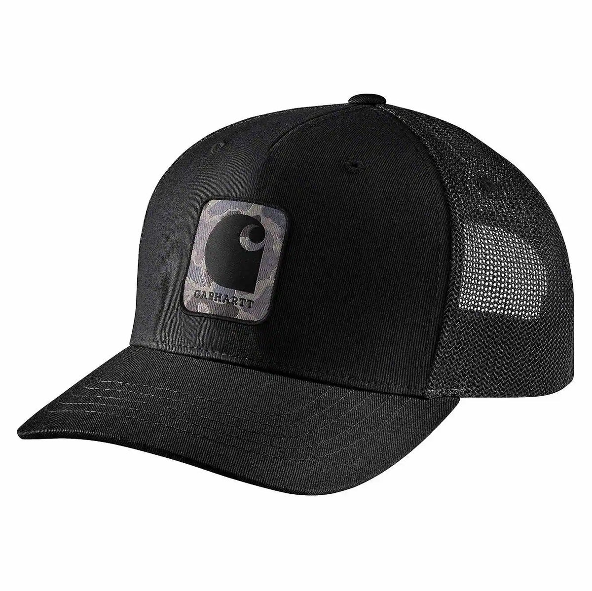 rugged flex® twill mesh-back camo patch cap