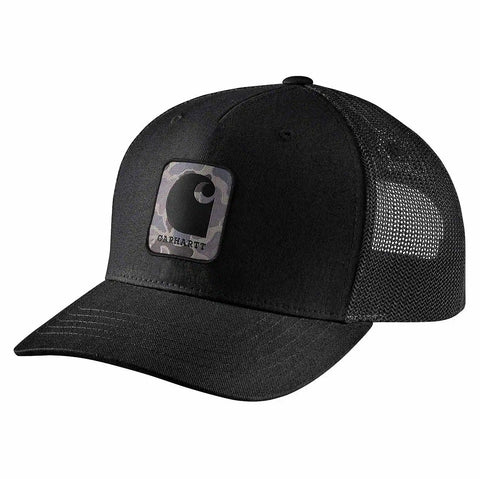 rugged flex® twill mesh-back camo patch cap