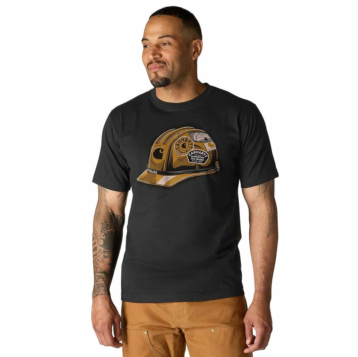 relaxed fit lightweight short-sleeve helmet graphic t-shirt