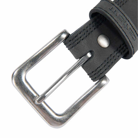 leather triple stitch belt