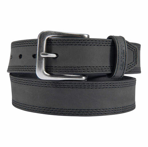 leather triple stitch belt