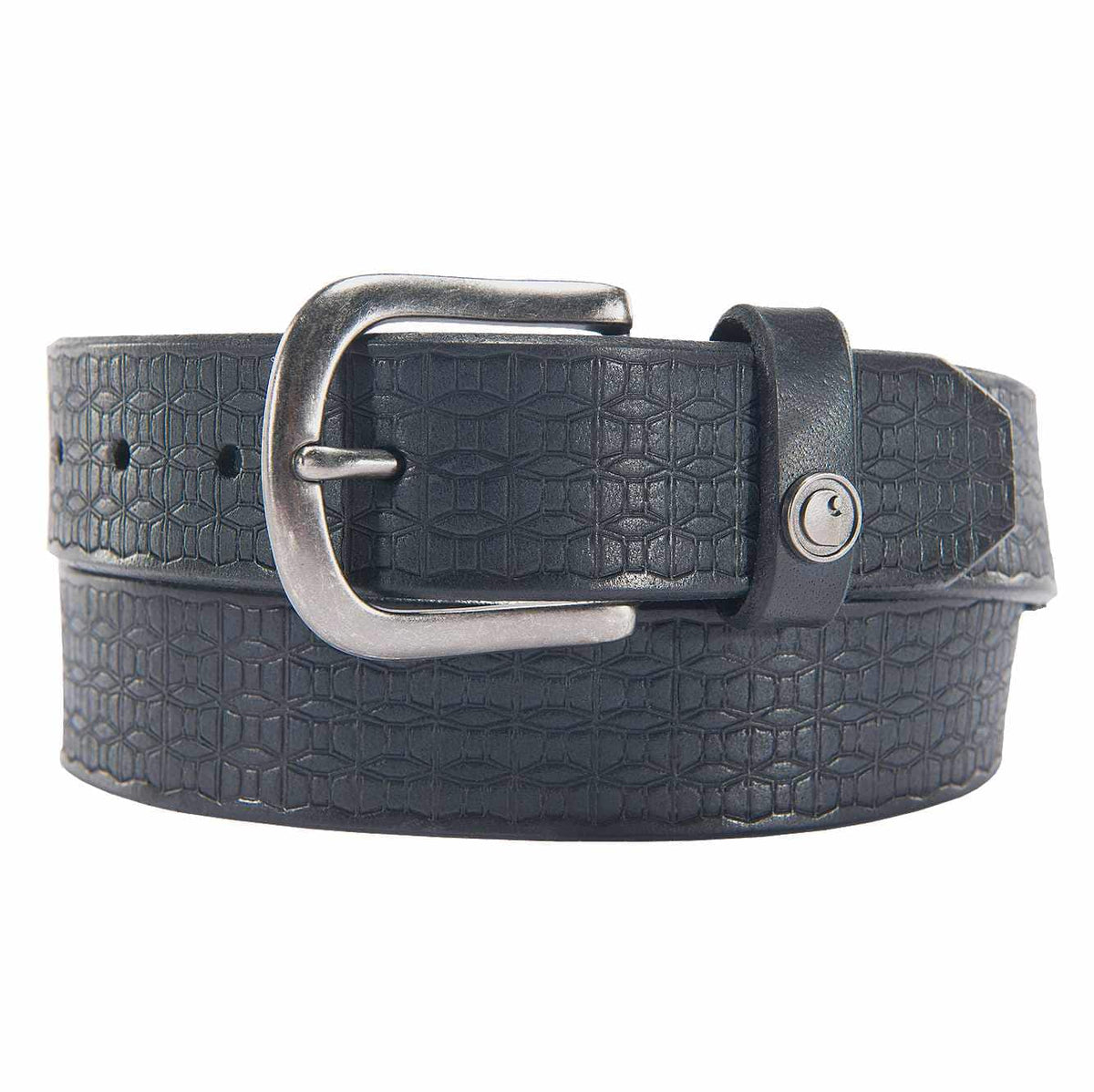 women's saddle leather basketweave belt