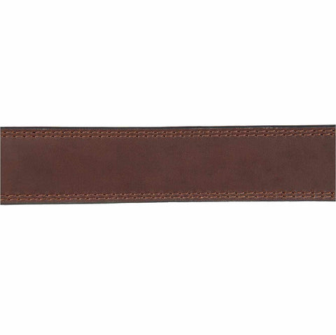 leather reversible center bar buckle belt