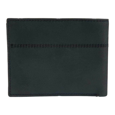 saddle leather bifold wallet