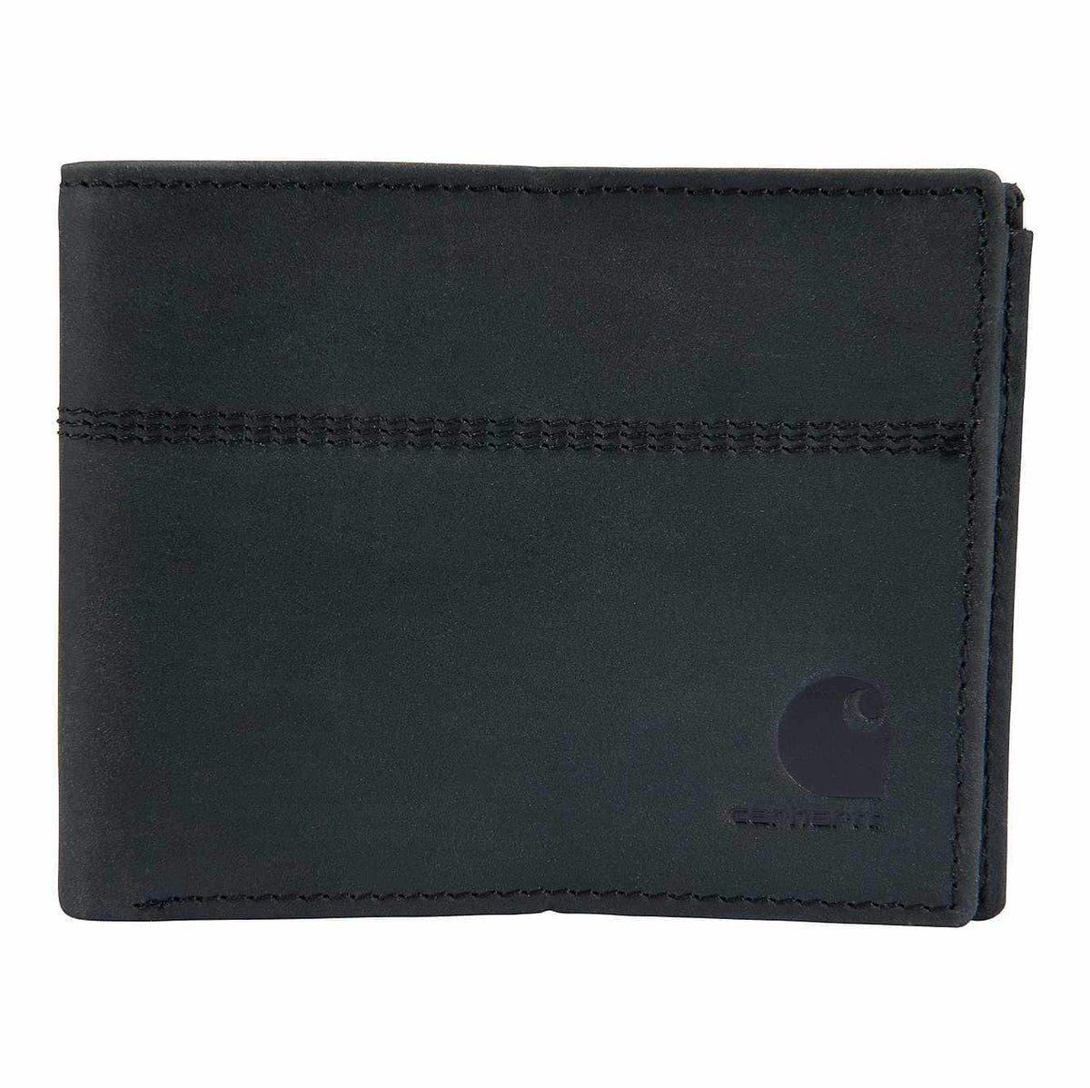 saddle leather bifold wallet