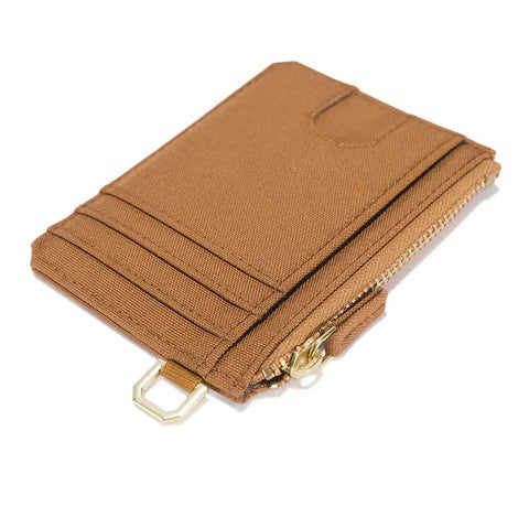 nylon duck zippered card keeper