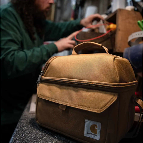 insulated 12 can two compartment lunch cooler