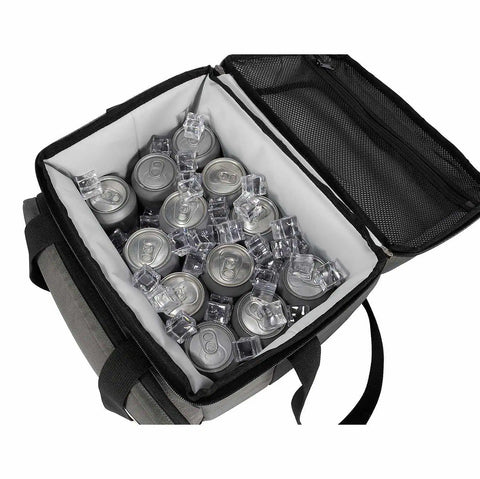 insulated 18 can two compartment cooler