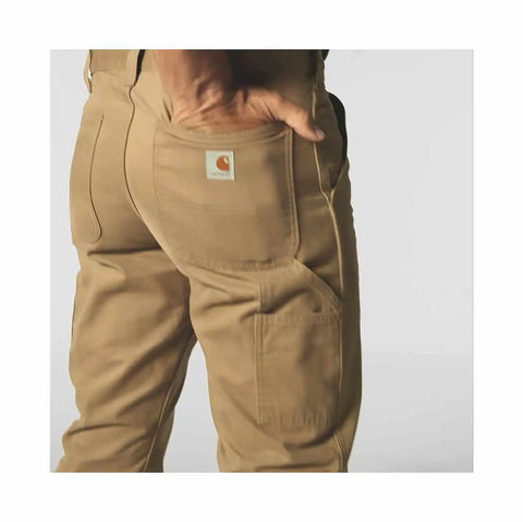 relaxed straight twill dungaree