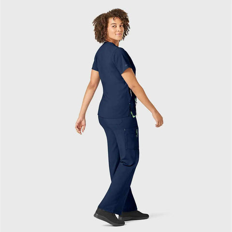 women's force cross-flex v-neck scrub top