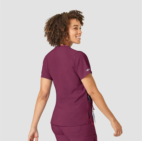 women's force cross-flex v-neck scrub top