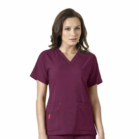 women's force cross-flex v-neck scrub top