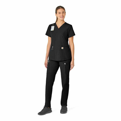 women's force essentials v-neck scrub top