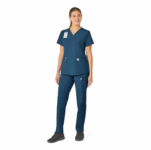 women's force essentials v-neck scrub top