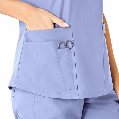 women's force essentials v-neck scrub top